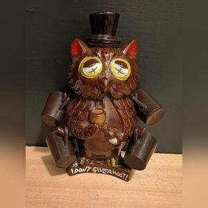 Vintage Owl Decanter Set